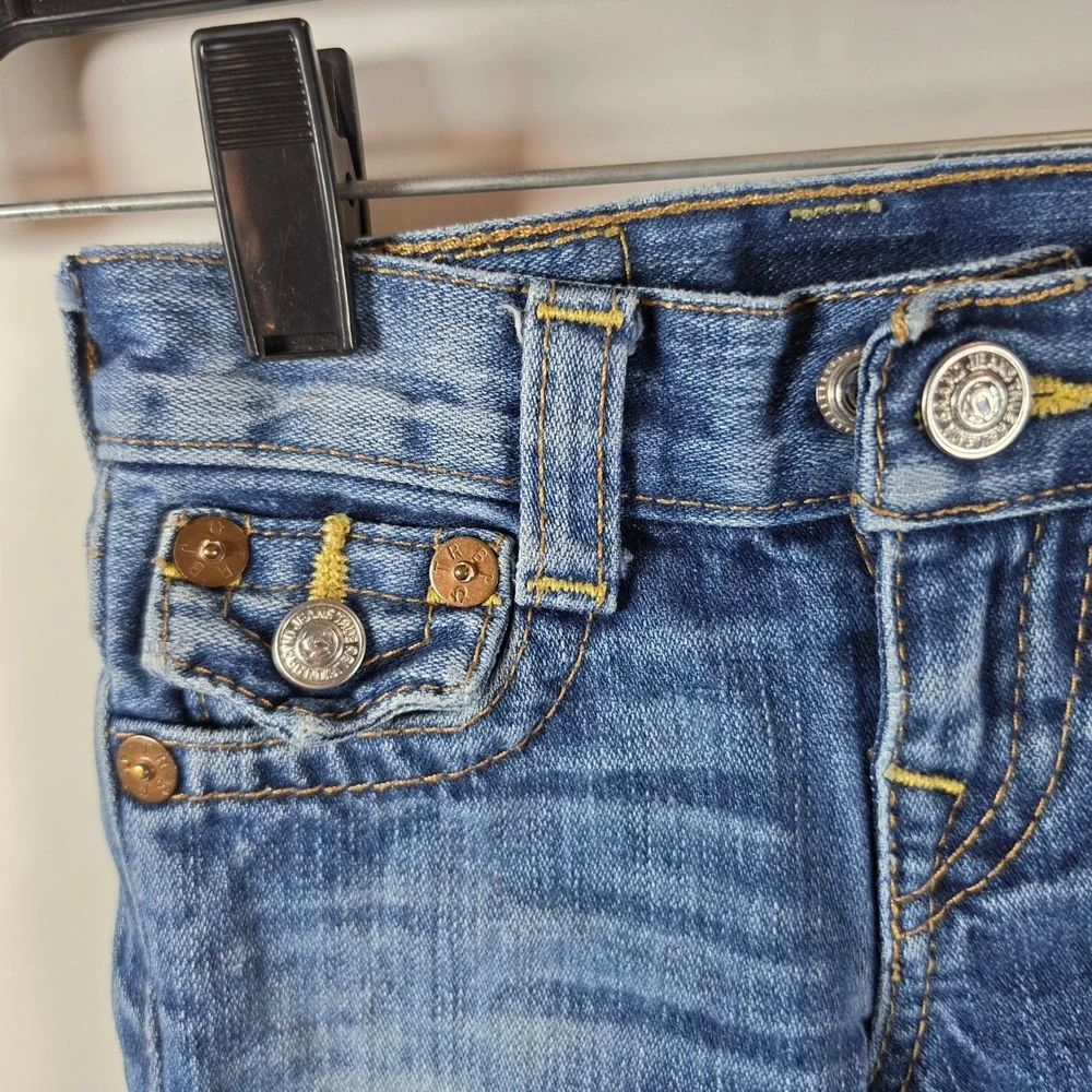 True‎ Religion Boys Jack Straight Leg Jeans Medium Wash Size 2 Denim Pants